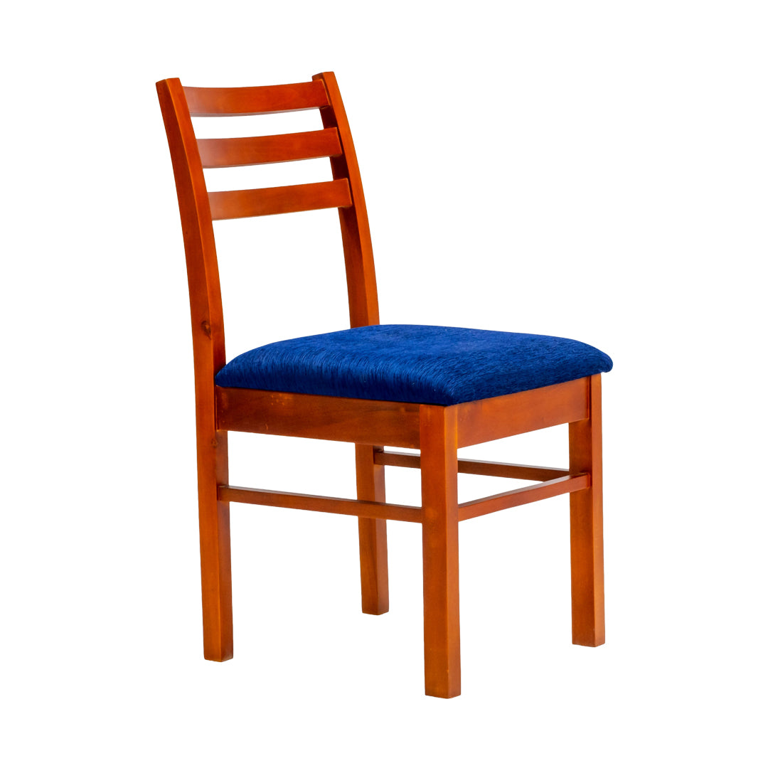 Malin Rustic Dining Chair - Teak Finish_1