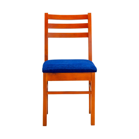 Malin Rustic Dining Chair - Teak Finish_2