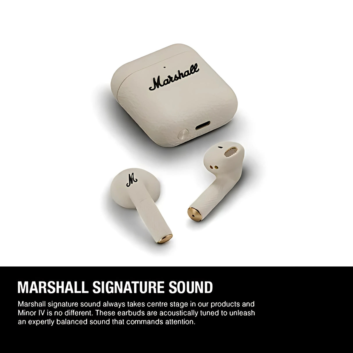 Marshall Minor IV True Wireless Earbuds - Cream