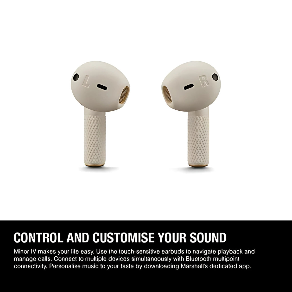 Marshall Minor IV True Wireless Earbuds - Cream