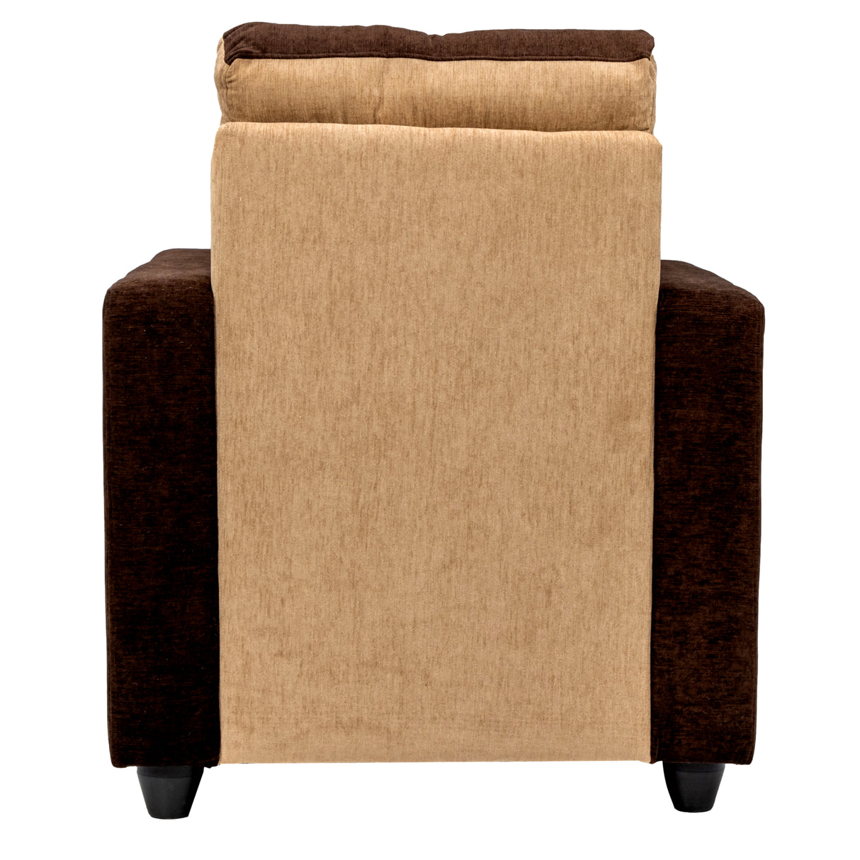 Metz Pro Comfort Fabric Sofa Set (3+1+1 Seater) - Brown and Sandal