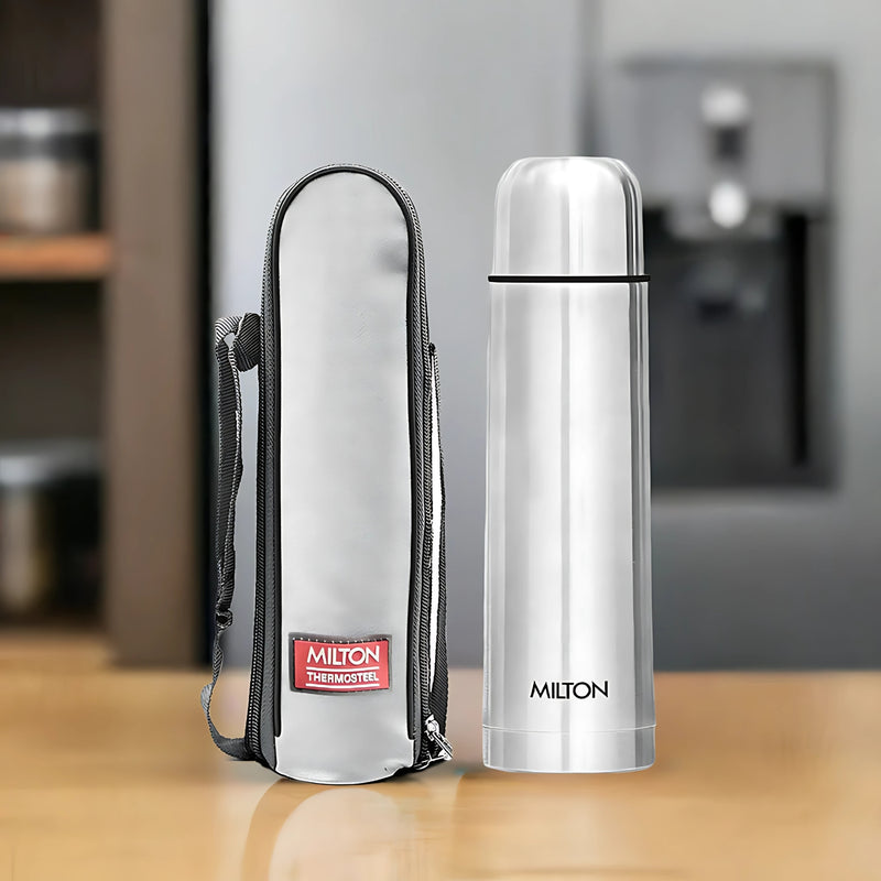 Milton Flip Lid Thermosteel Flask 750 ml - Silver