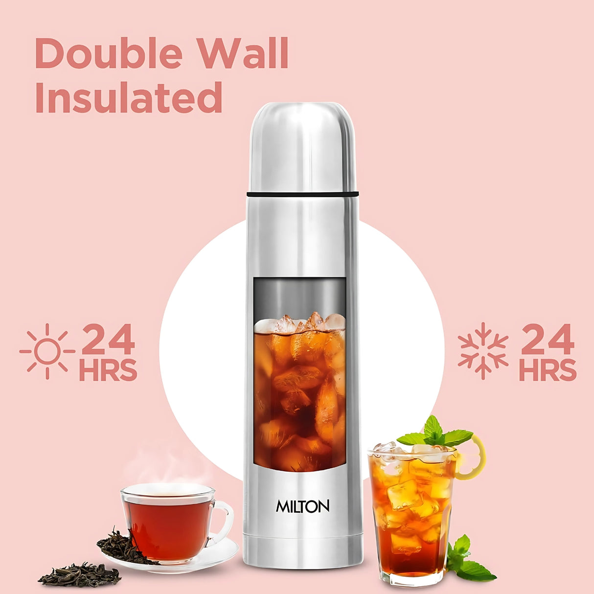 Milton Flip Lid Thermosteel Flask 500 ml - Silver_4