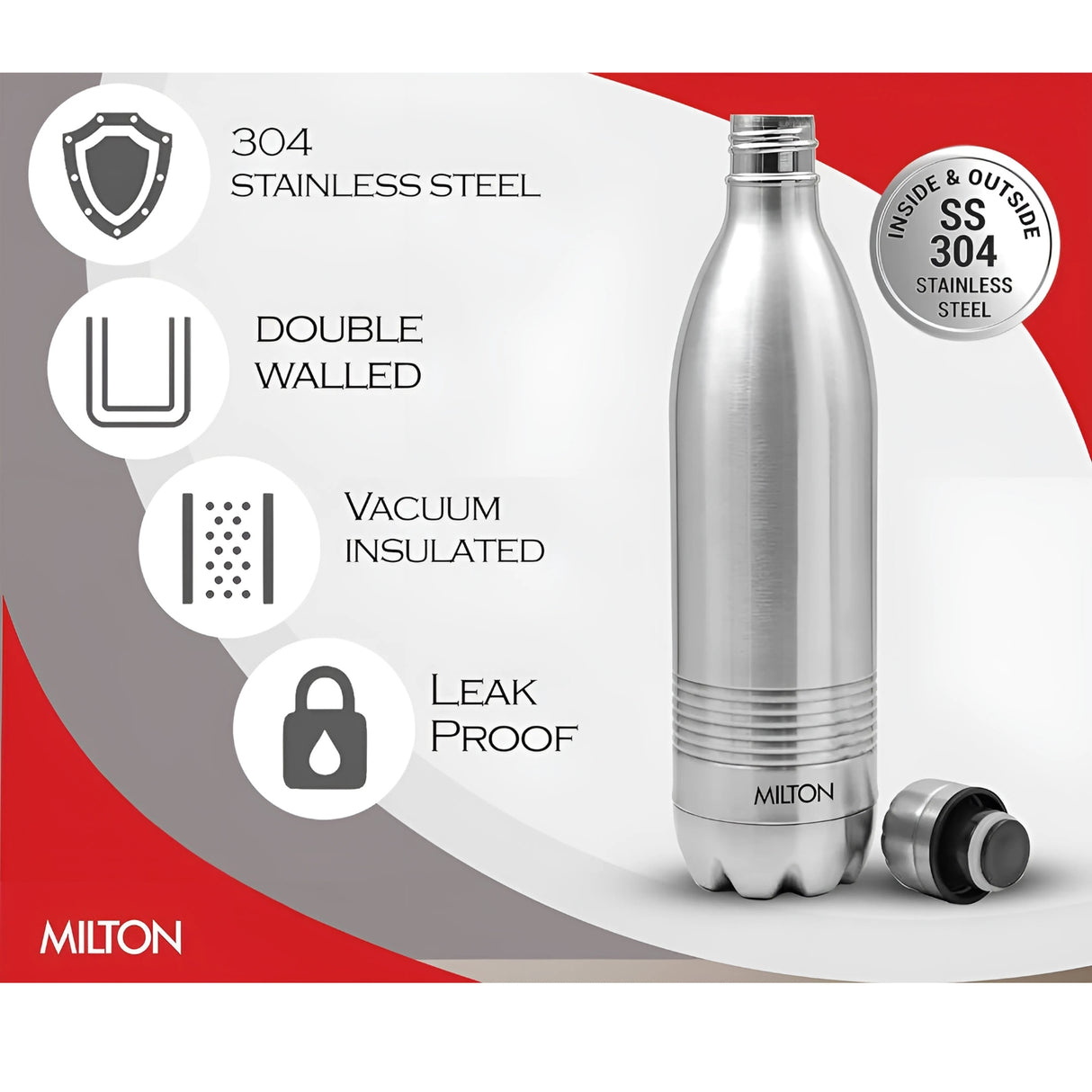 Milton Thermosteel Duo Bottle 750 ml - Silver_8