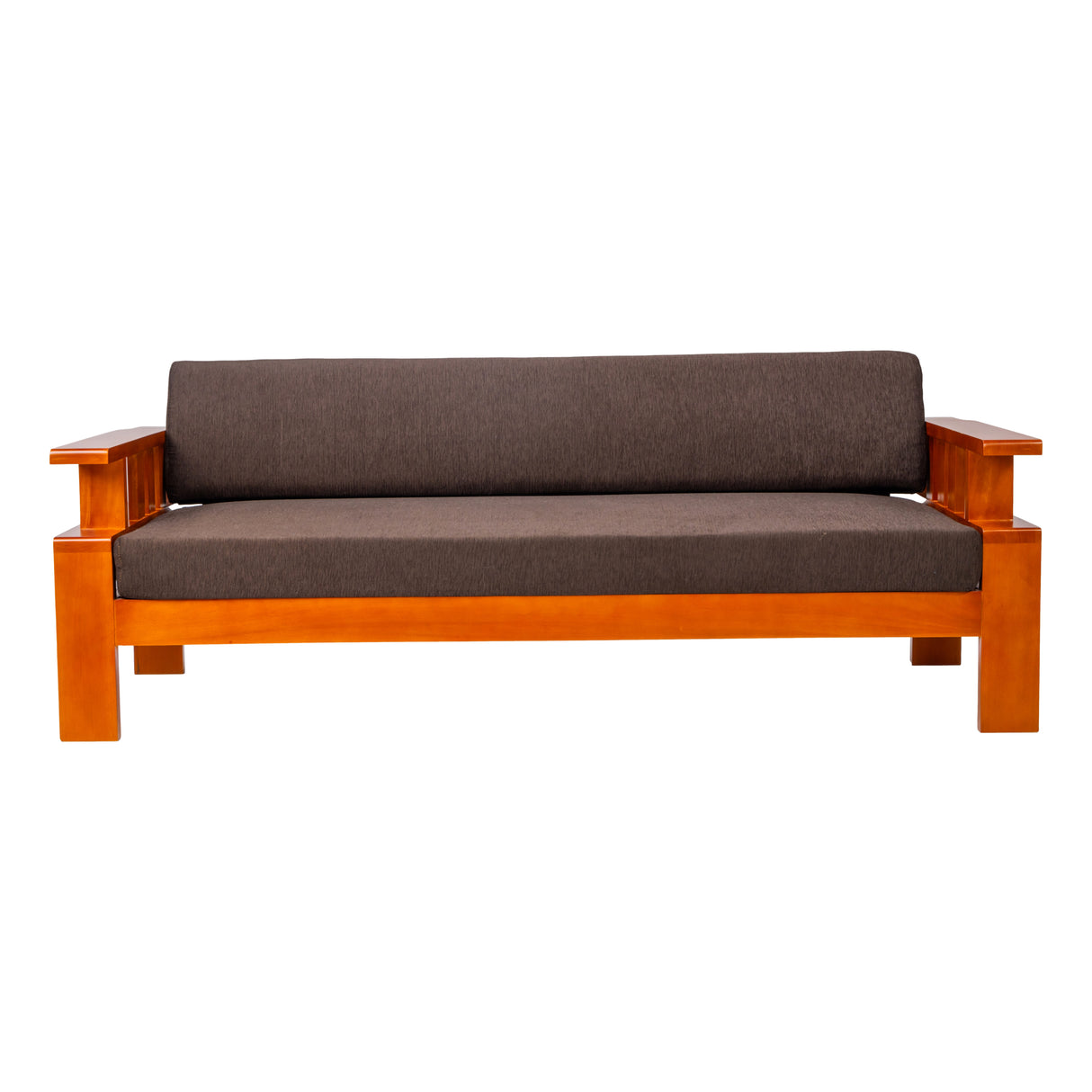 Missouri Pro Grand Sofa Set (3+1+1 Seater) - Teak Finish