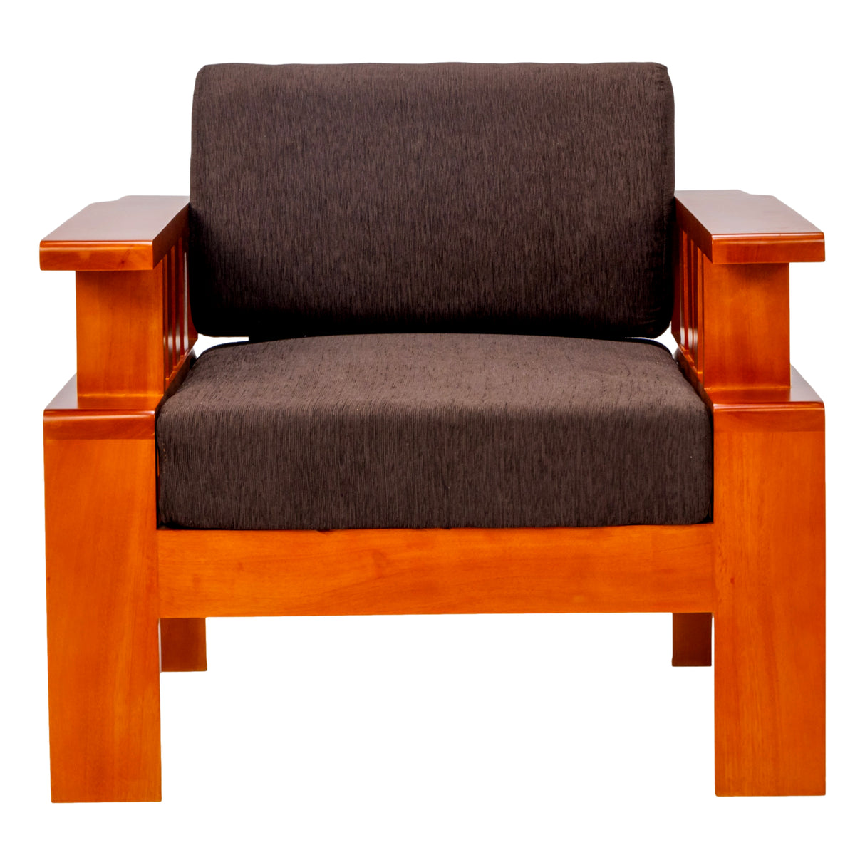 Missouri Pro Grand Sofa Set (3+1+1 Seater) - Teak Finish