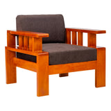 Missouri Pro Grand Sofa Set (3+1+1 Seater) - Teak Finish
