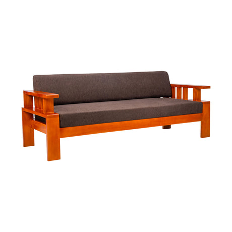 Missouri Grand Sofa Set (3+1+1-Seater) - Teak Finish_2