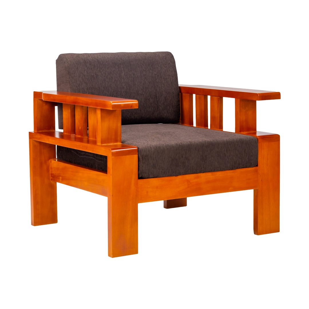 Missouri Grand Sofa Set (3+1+1-Seater) - Teak Finish_3