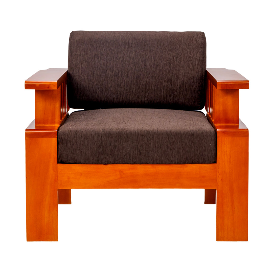 Missouri Grand Sofa Set (3+1+1-Seater) - Teak Finish_5