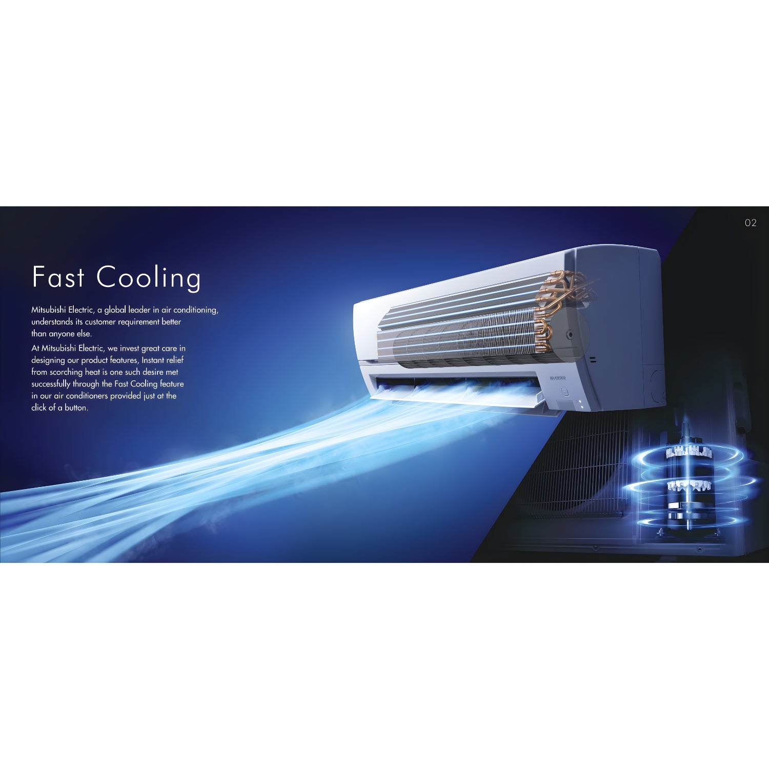Mitsubishi MSY/MUY-GR22VF Split Air Conditioner 1.9 ton - White_2