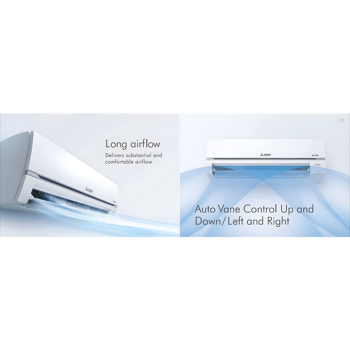 Mitsubishi MSY/MUY-GR22VF Split Air Conditioner 1.9 ton - White_3