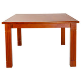 Montreal Pro Rectangle Wooden Top Dining Table 6-Seater - Teak Finish