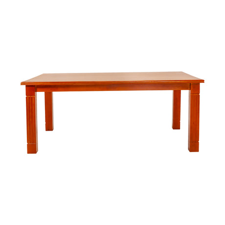 Montreal Rectangle Wooden Top Dining Table 6 Seater - Teak Finish_2