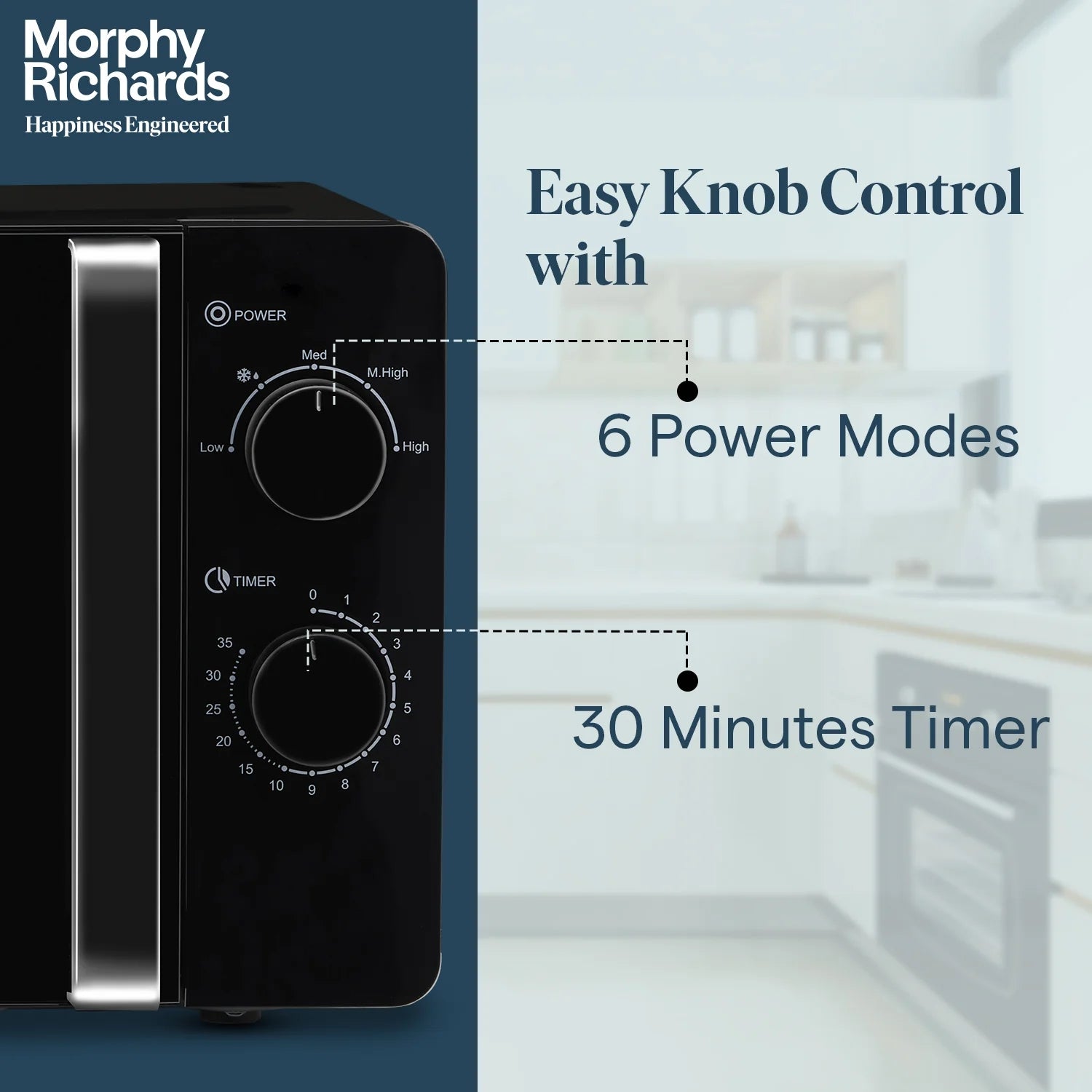 Morphy Richards 20MWS-790024 Solo Microwave Oven 20 L - Black_3
