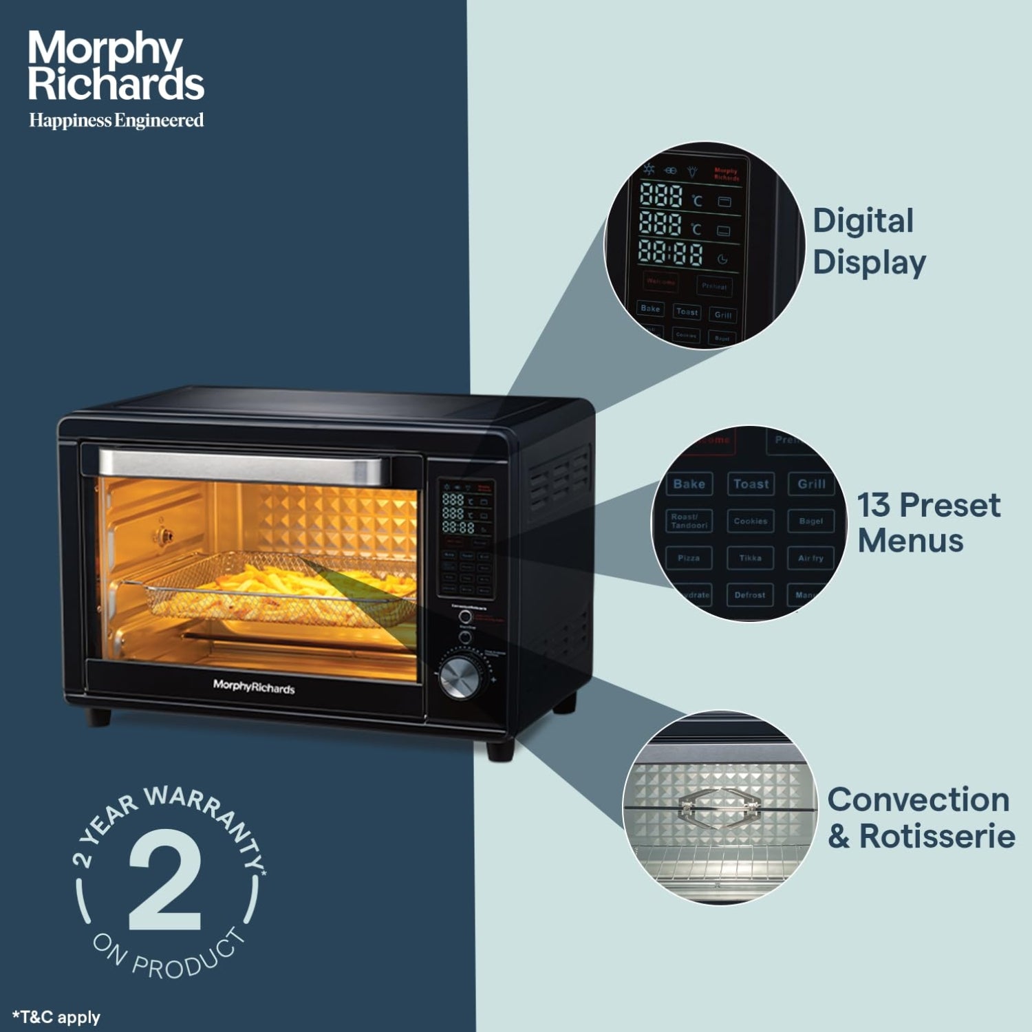 Morphy Richards OTG 510058 Digital with Air Fryer 40 L - Black_5