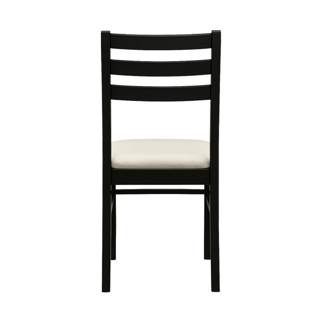 Moscow Wooden Top 4-Seater Dining Set - Dark Walnut Finish_10
