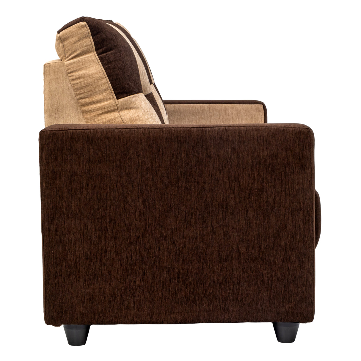 Metz Pro Comfort Fabric Sofa 3 Seater - Brown and Sandal