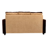 Metz Pro Comfort Fabric Sofa 3 Seater - Brown and Sandal