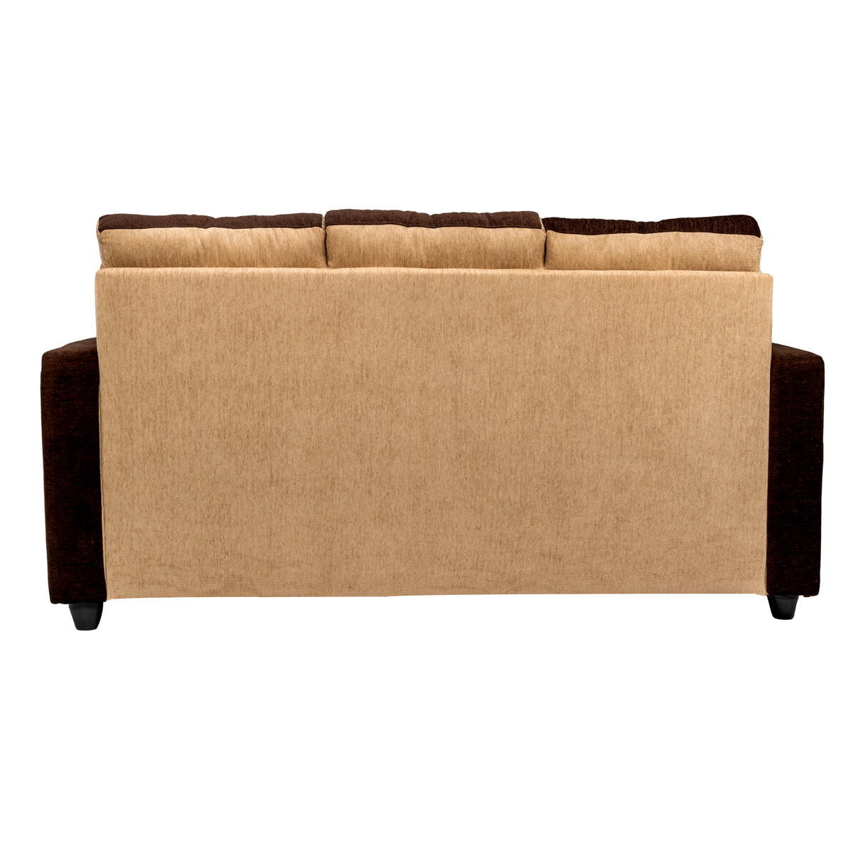 Metz Pro Comfort Fabric Sofa Set (3+1+1 Seater) - Brown and Sandal