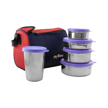 My Bento SS Pride Besty Lunch Box - Purple_Front View