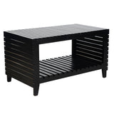Newick Wooden Coffee Table - Dark Walnut Finish