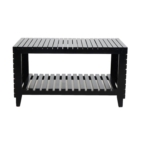 Newick Wooden Coffee Table - Dark Walnut Finish_2