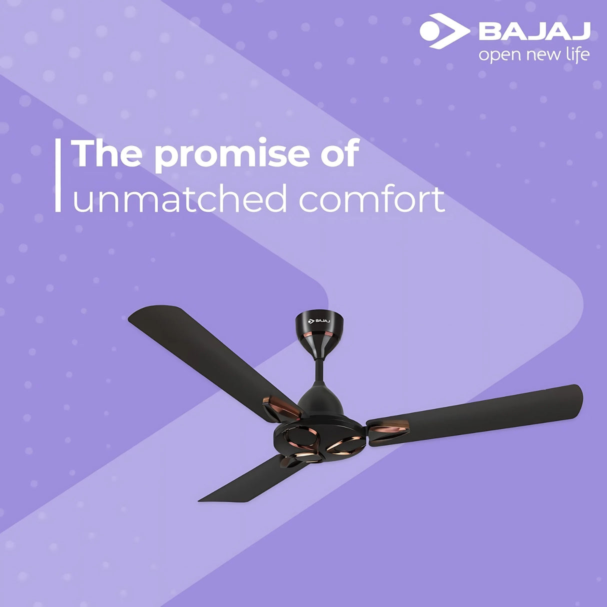 Bajaj Novella Ee Series 1200mm Ceiling Fan - Elegant Brown