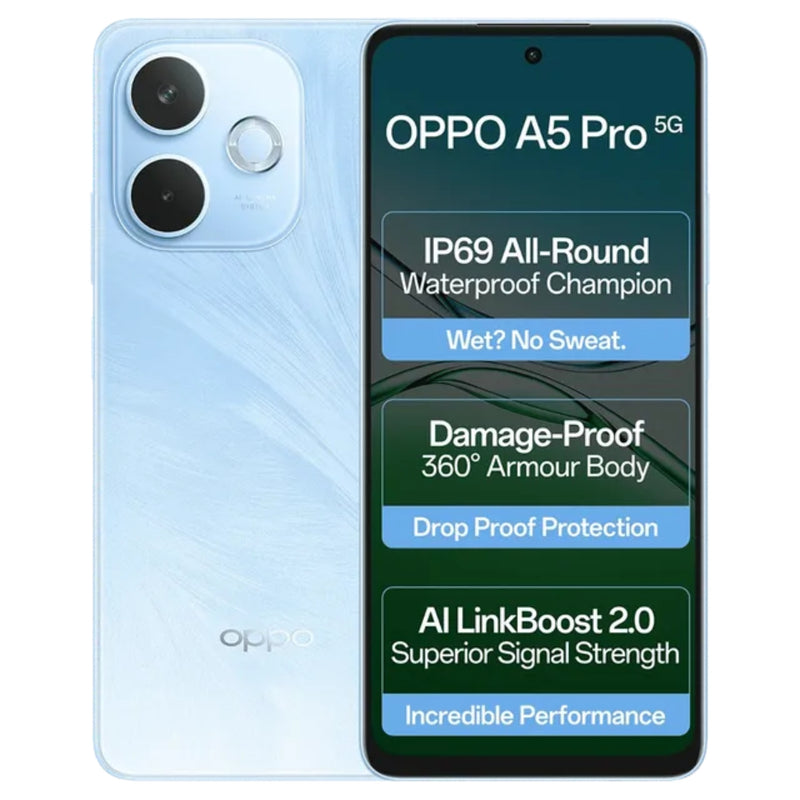 Oppo A5 Pro 5G (8/128 GB, Feather Blue)