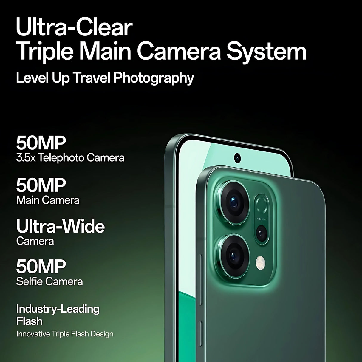 Oppo Reno 14 5G (8/256 GB, Forest Green)