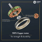Orient Jazz Trendz Ceiling Fan 1200 mm - Metallic Bronze Cop