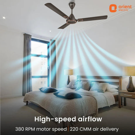 ORIENT Electric Falcon Deco Ceiling Fan 1200 mm - Metallic Bronze Copper