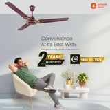 ORIENT - Rapid Air Deco Ceiling Fan 1200mm - Brown