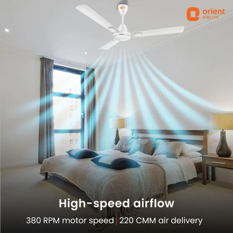 Orient Falcon Deco Ceiling Fan 1200 mm - White