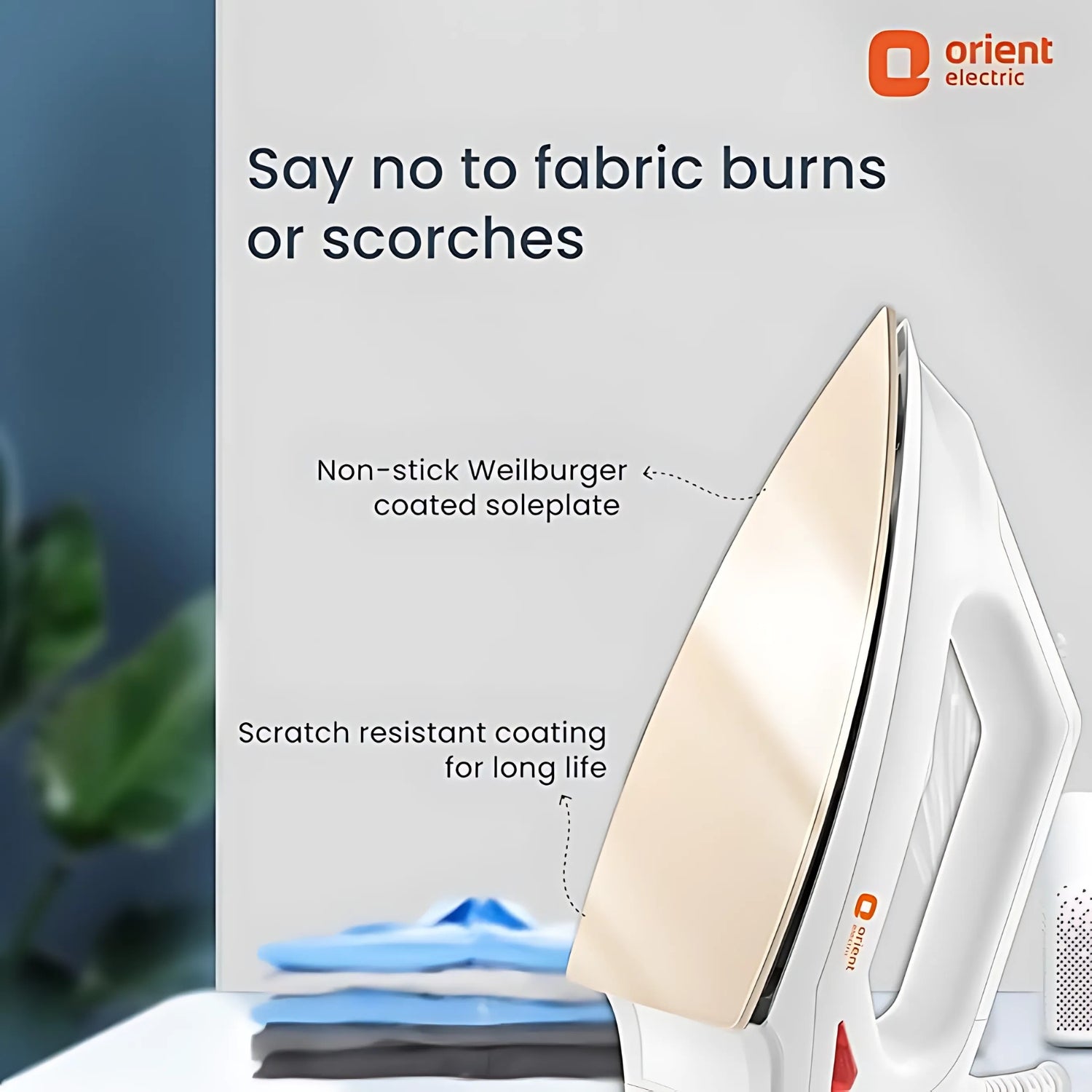 ORIENT Fabrismooth Dry Iron 1000 Watts - White_4