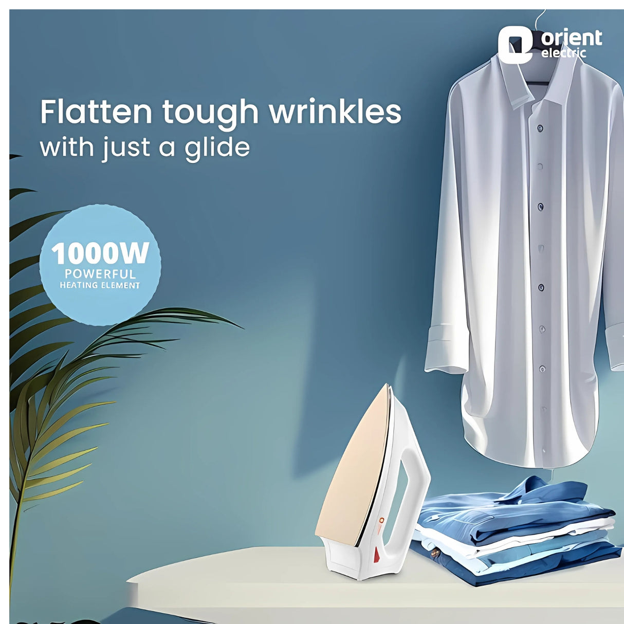 ORIENT Fabrismooth Dry Iron 1000 Watts - White_7