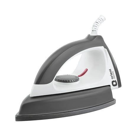 ORIENT Ultimate 1000 Watts Heavyweight Dry Iron -  Grey and White_Front View