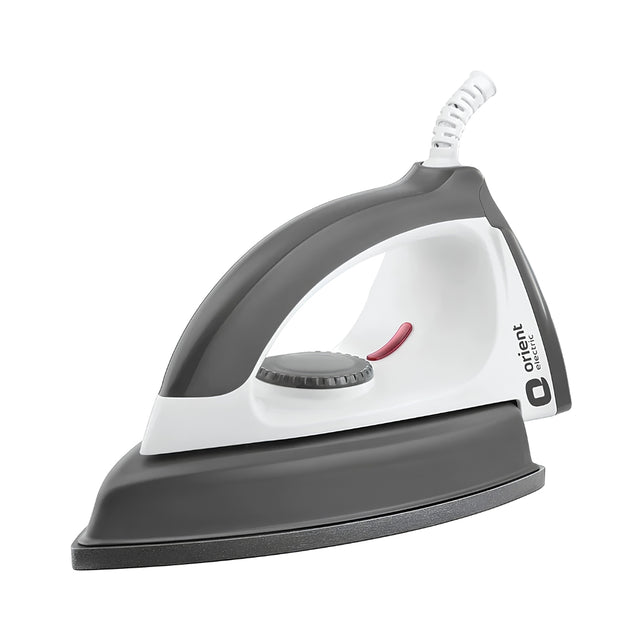 ORIENT Ultimate 1000 Watts Heavyweight Dry Iron -  Grey and White_Front View