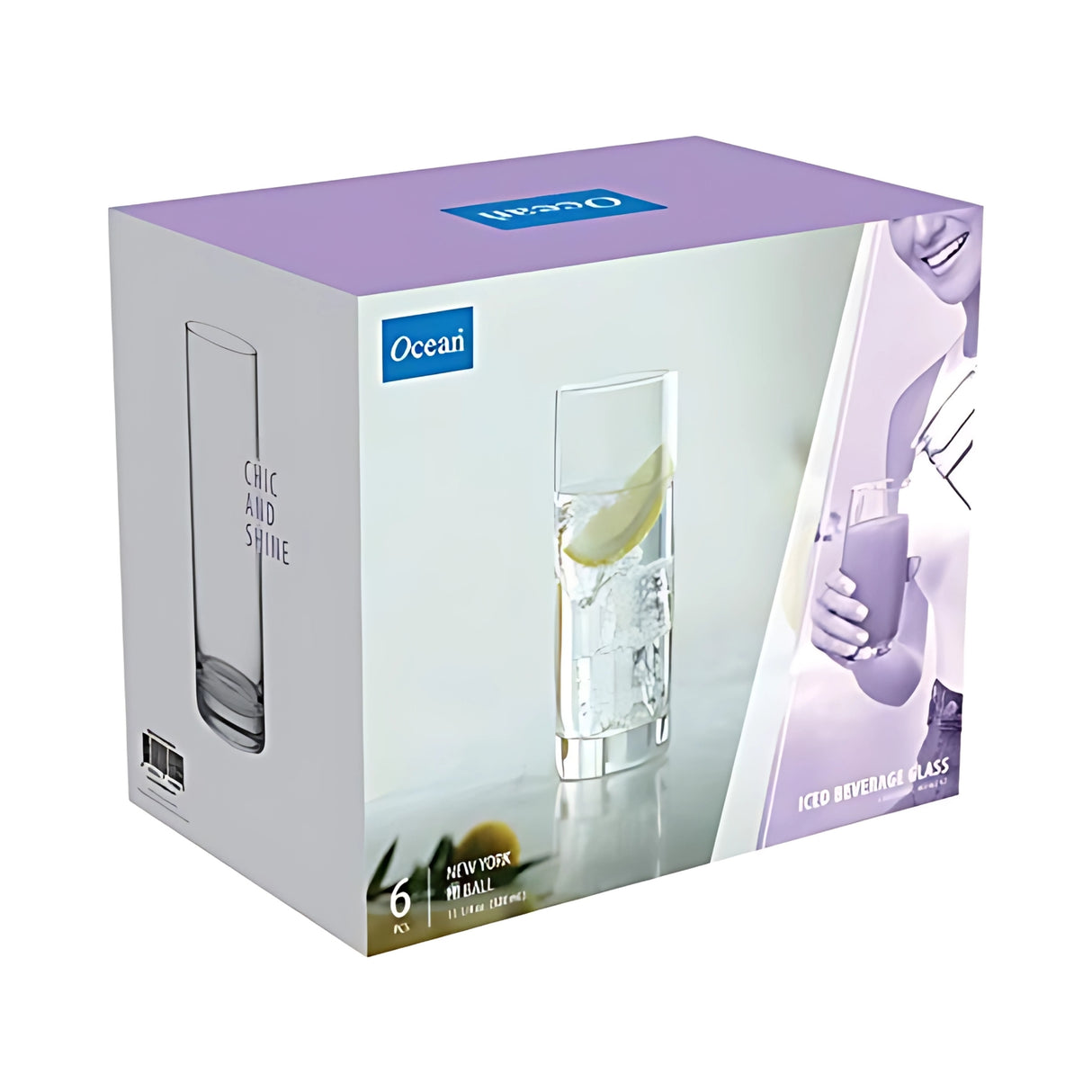 Ocean New York Glass 6 Pcs Set 320 ml