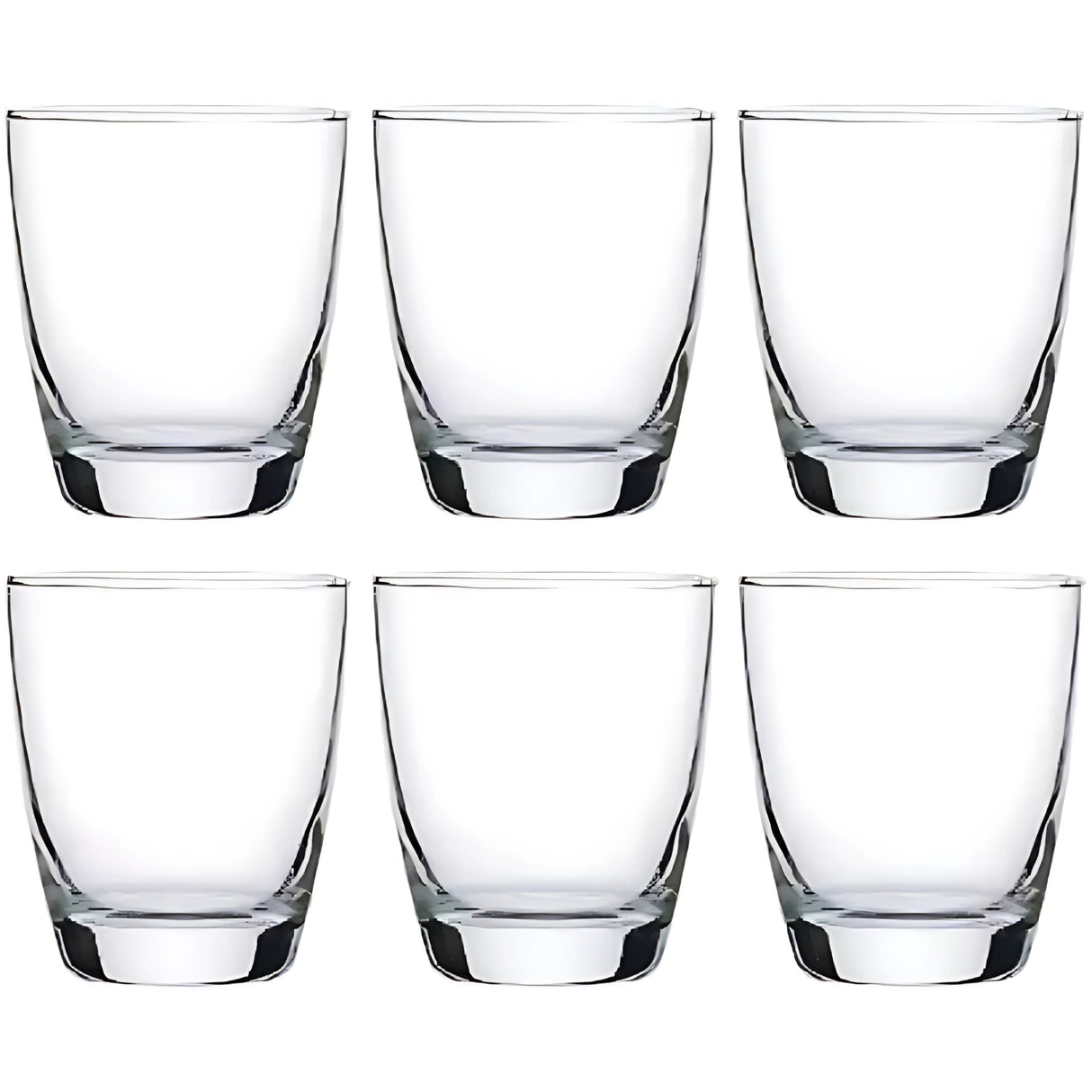 Ocean Tiara Double Rock Whiskey Glass 6 Pcs Set 365 ml
