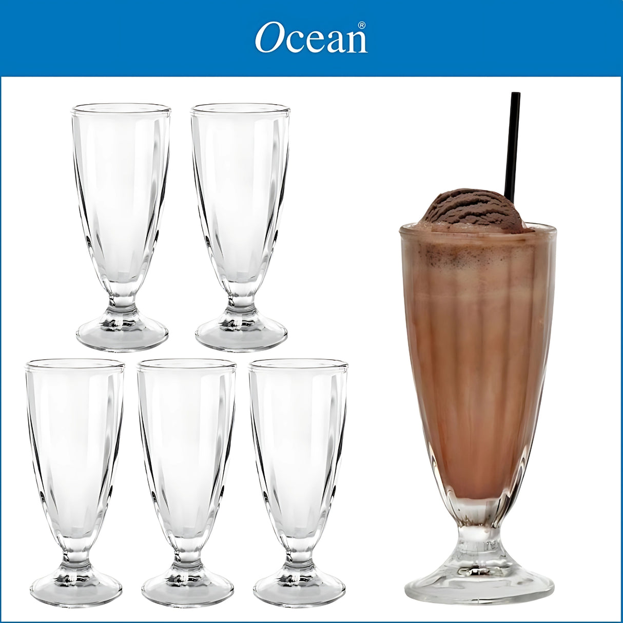 Ocean Alaska Soda Glass 6 Pcs Set 355 ml
