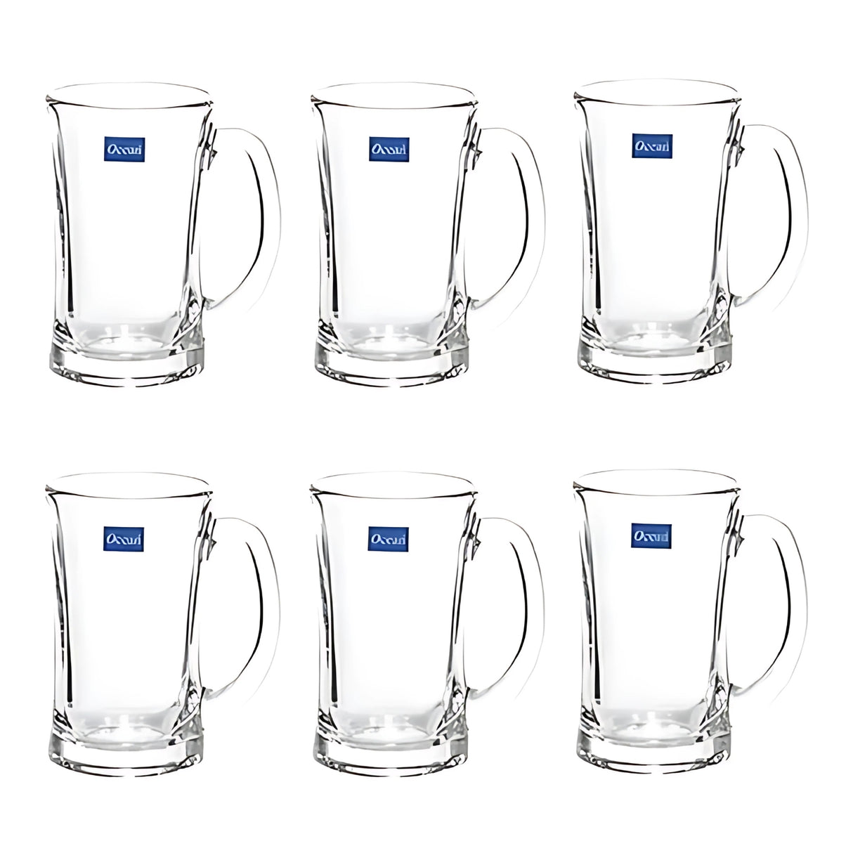 Ocean Lugano Glass Mug 6 Pcs Set 330 ml