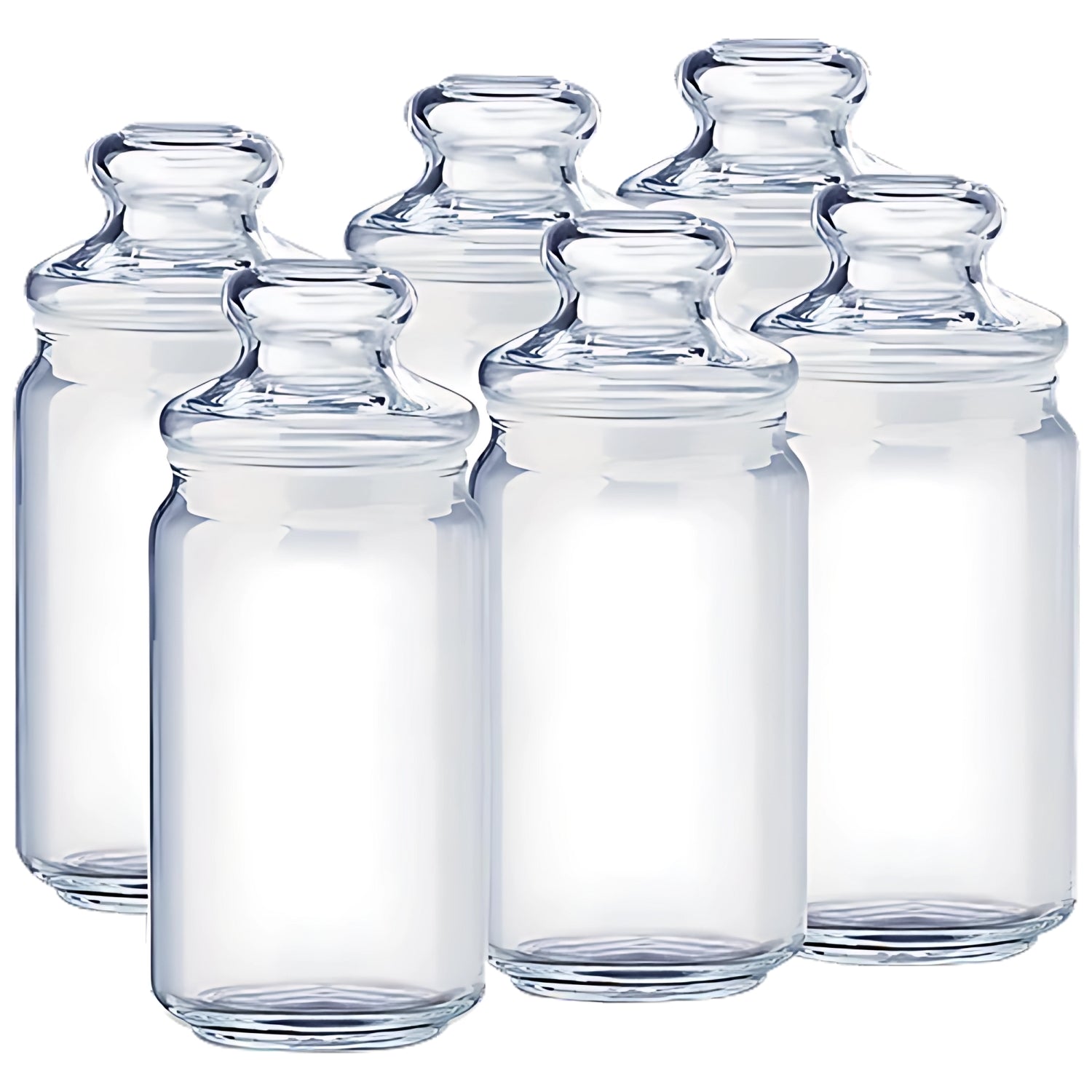 Ocean Pop Glass Jar with Lid 6 Pcs Set 750 ml - Image 3 - Buy Online at Chera Home Junction Coimbatore