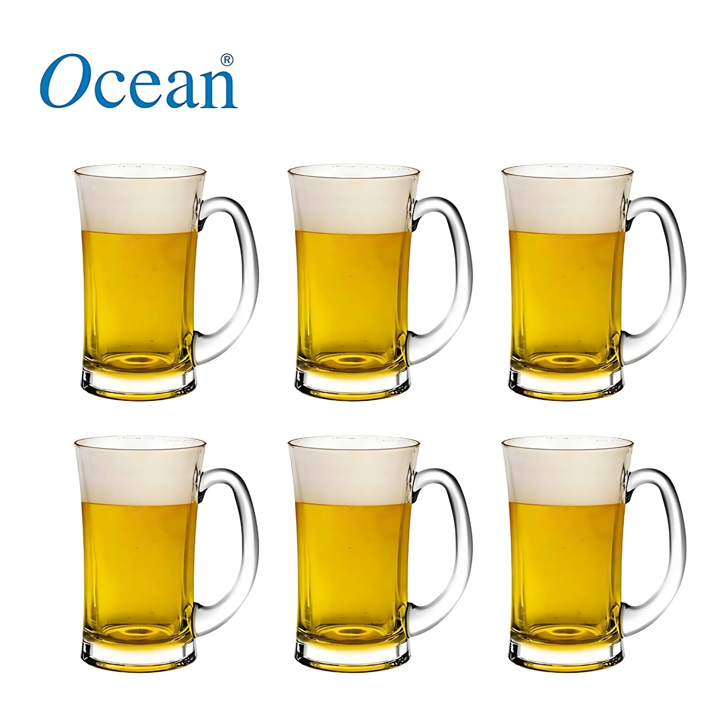 Ocean Lugano Glass Mug 6 Pcs Set 330 ml-4