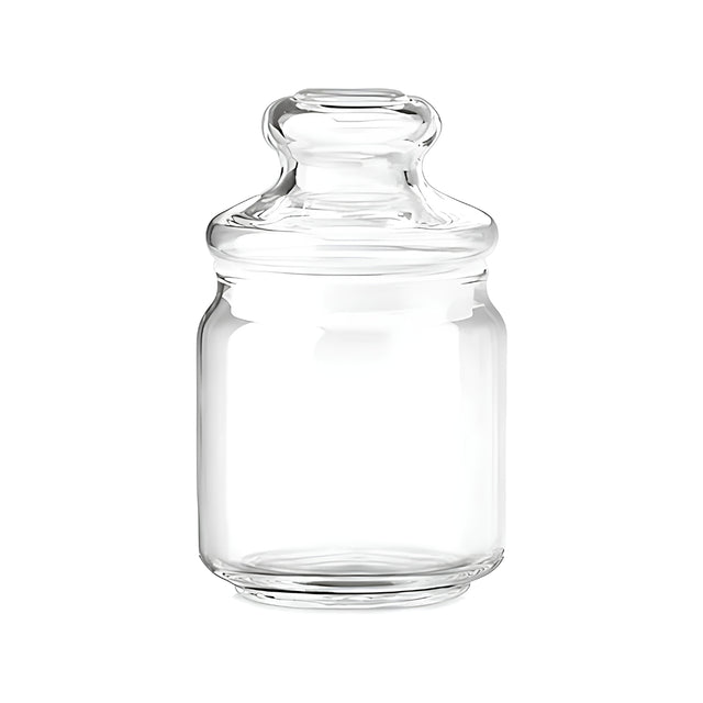 Ocean Pop Glass Jar with Lid 6 Pcs Set 500 ml_Front View