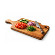 One Wood Chopping Board Rectangle Handle Platter_Front View