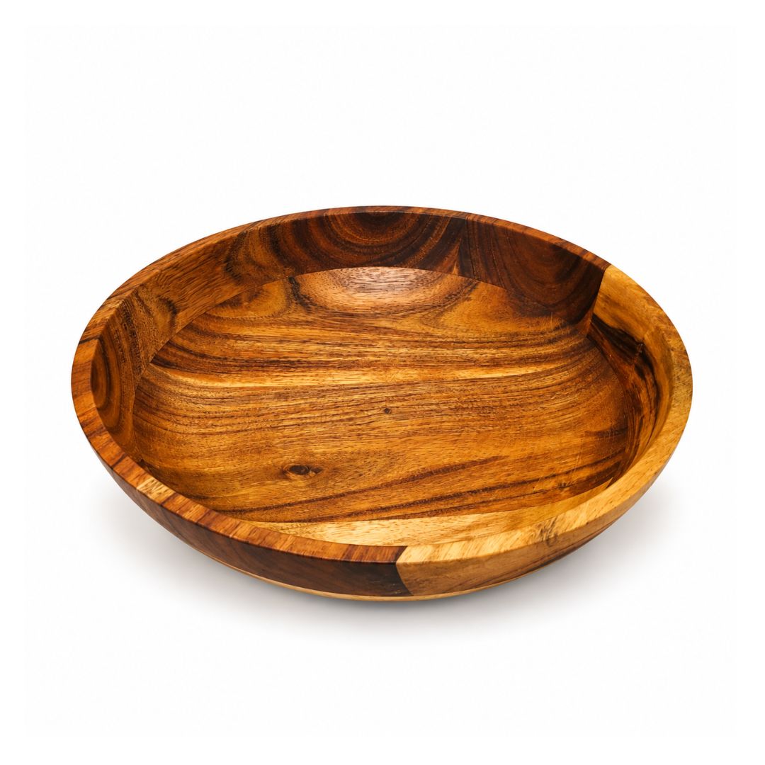 One Wood Single Joint Bowl 12 inch_Front View