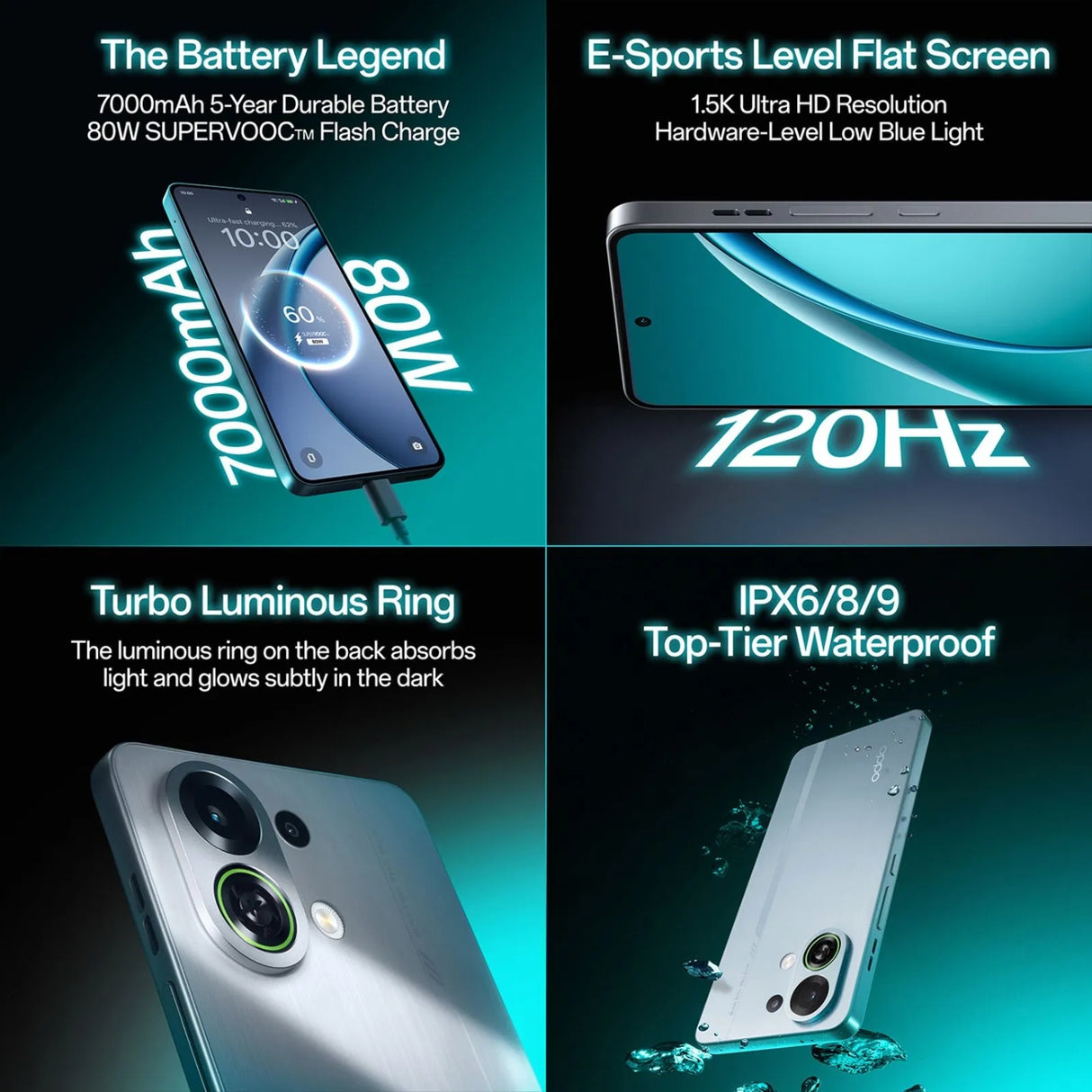 Oppo K13 Turbo 5G (8/256 GB, Purple Phantom)