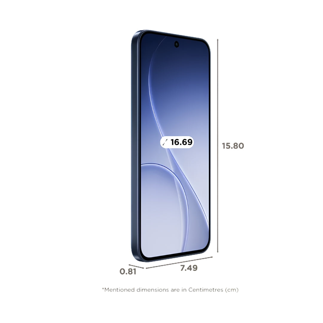 Oppo Reno 15c 5G (8 256GB Twilight Blue)_Dimension view