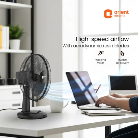 Orient 27 Neo Table Fan 400 mm - Black_2